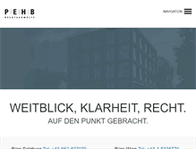 Tablet Screenshot of pehb.at